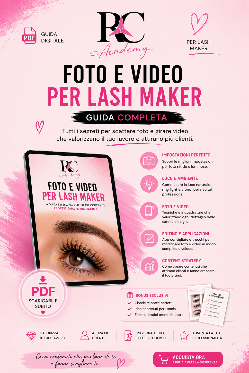 FOTO & VIDEO PER LASHMAKER