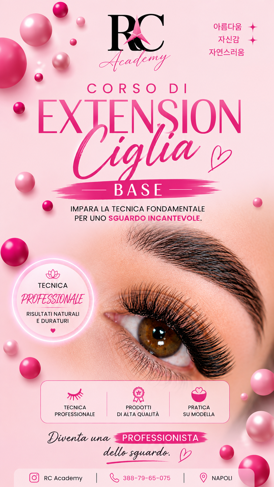Corso di Extension Ciglia Base - RC Academy